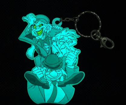 矽膠夜光鑰匙扣